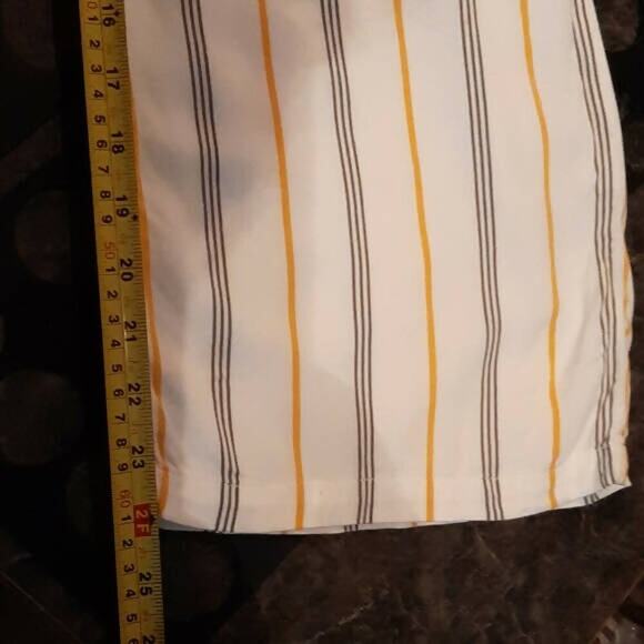 BB Dakota Rayon Belted Jumpsuit - Stripes - White Multi/Ivory - Picture 8 of 10